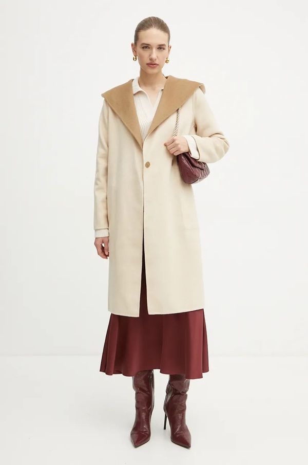 MICHAEL Michael Kors Obojestranski volneni plašč MICHAEL Michael Kors rjava barva, 77B6510M22