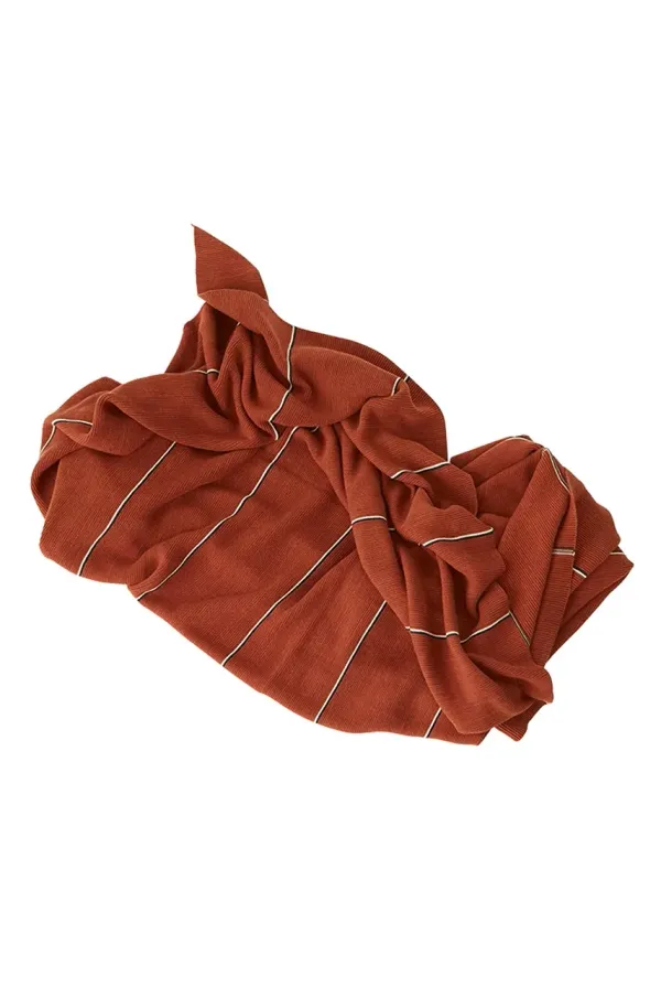 OYOY Odeja OYOY Rivi Living oranžna barva