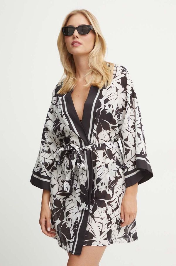 MICHAEL Michael Kors Ogrinjalo za na plažo MICHAEL Michael Kors črna barva, MM7Q704