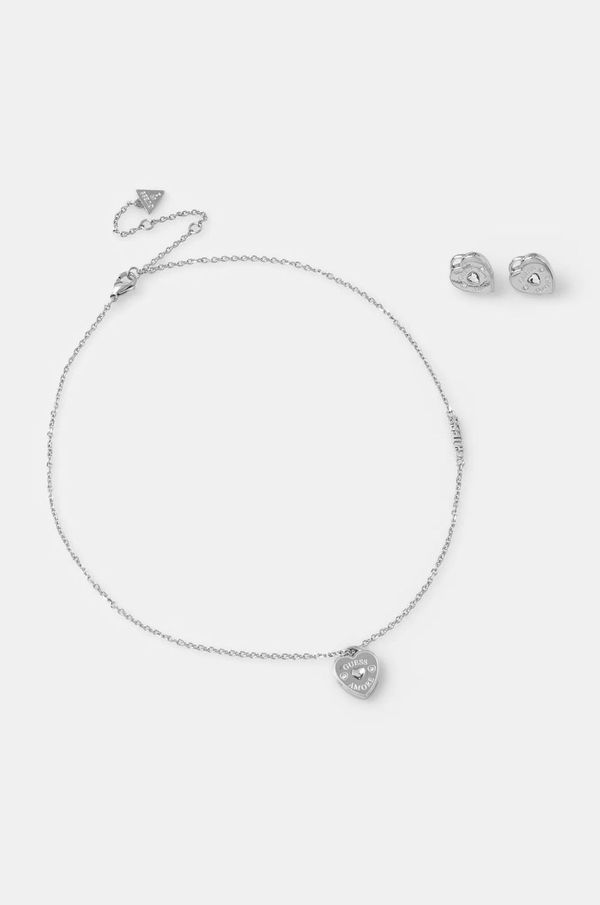 Guess Ogrlica in uhani Guess AMORE JUBS05 080JW