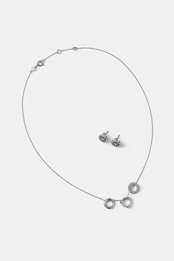 Tory Burch Ogrlica in uhani Tory Burch Miller Pave