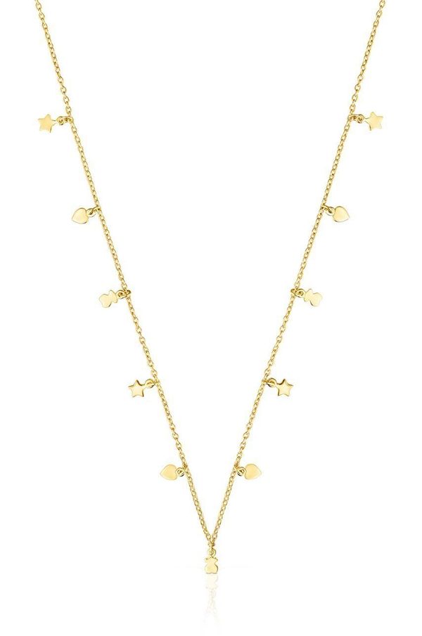 Tous Ogrlica iz srebra prevlečenega z zlatom Tous Cool Joy