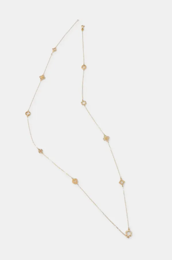 Tory Burch Ogrlica Tory Burch Kira Clover Long 157985-720