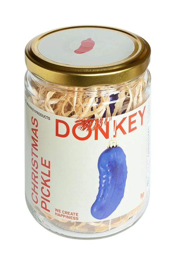 Donkey Okrasek za božično drevesce Donkey Christmas Pickle