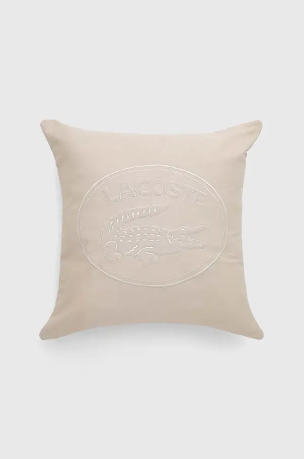 Lacoste Okrasna prevleka za vzglavnik Lacoste L Lacoste Beige 45 x 45 cm