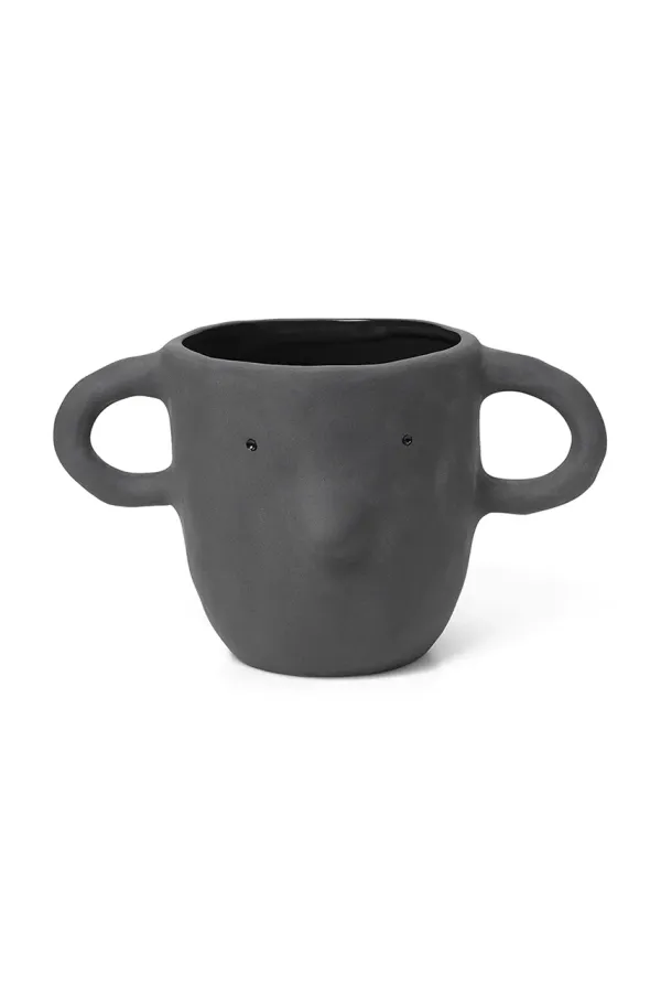 ferm LIVING Okrasni lonec ferm LIVING Mus XL siva barva