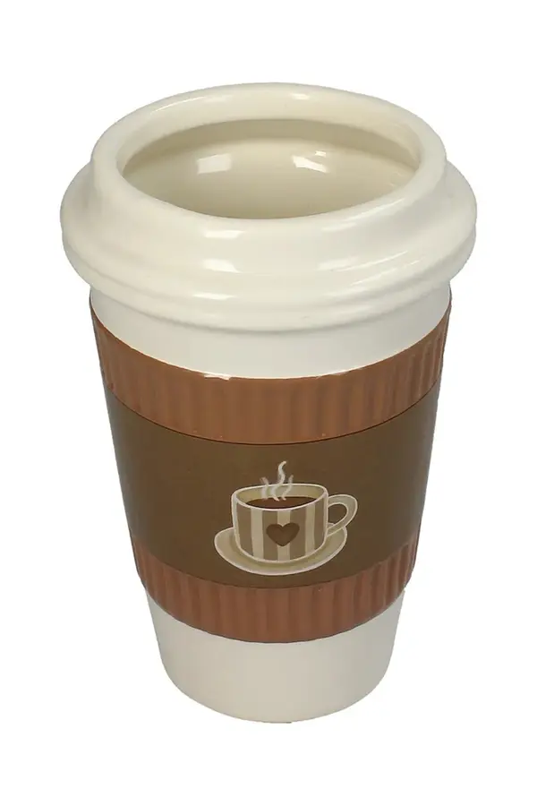 Okrasni lonec home & lifestyle Coffee Cup 16,5 x 11 x 11 cm Okrasni lonec home & lifestyle Coffee Cup 16,5 x 11 x 11 cm