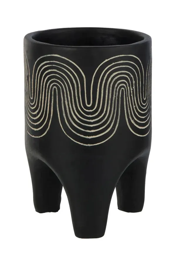 J-Line Okrasni lonec J-Line črna barva