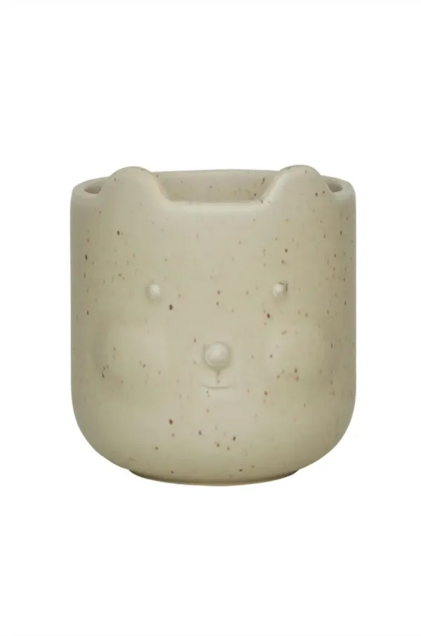 OYOY Okrasni lonec OYOY Bear bež barva