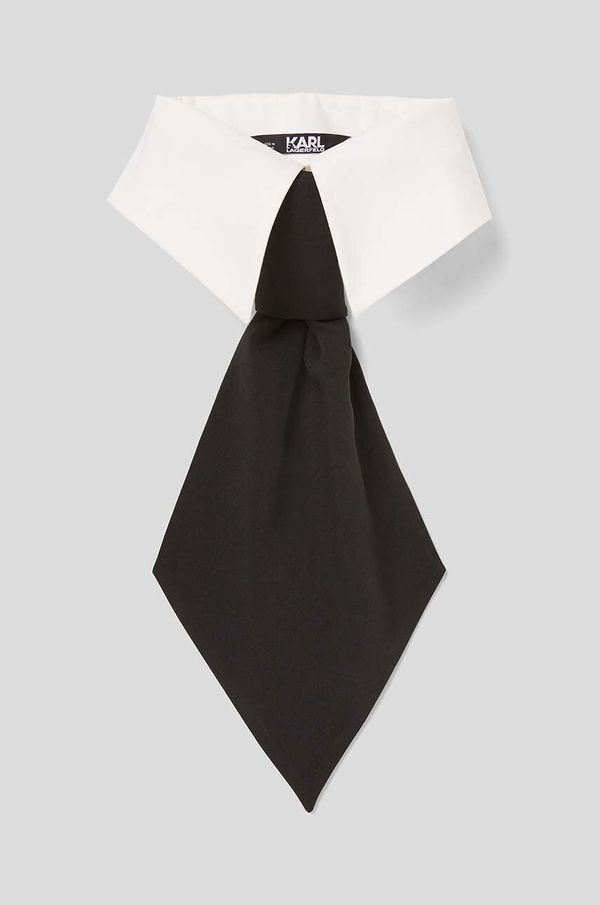 Karl Lagerfeld Okrasni ovratnik Karl Lagerfeld ženski, bela barva