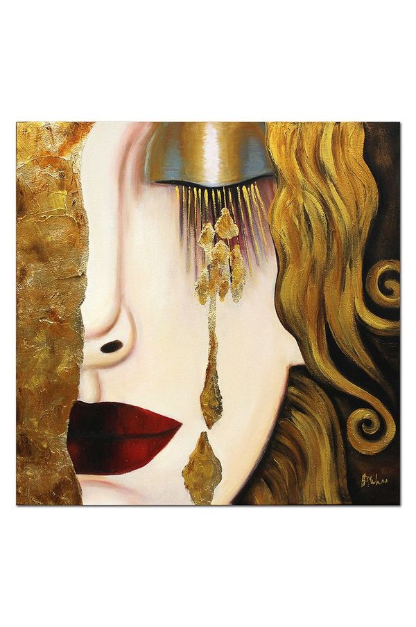 Inne Oljna slika Anne Marei Zilberman Golden Tears