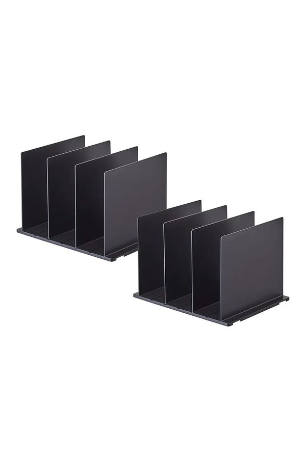 Yamazaki Organizator za garderobne omare Yamazaki Smart 2-pack črna barva