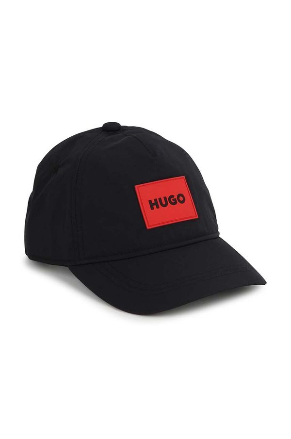 Hugo Otroška baseball kapa HUGO črna barva