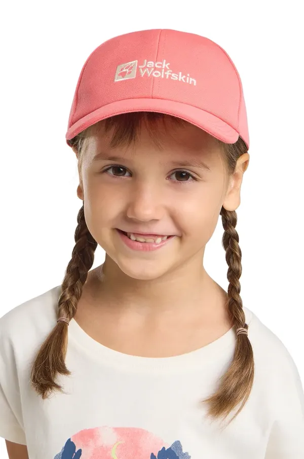 Jack Wolfskin Otroška baseball kapa Jack Wolfskin BASEBALL CAP K roza barva, 1901013