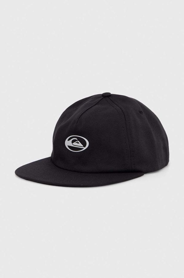 Quiksilver Otroška baseball kapa Quiksilver SATURN YOUTH črna barva