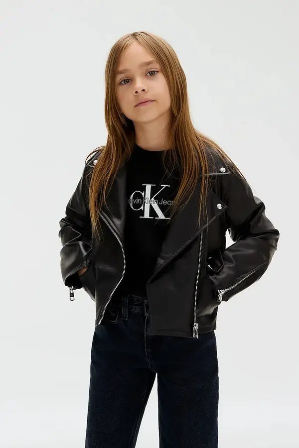 Calvin Klein Jeans Otroška biker jakna Calvin Klein Jeans