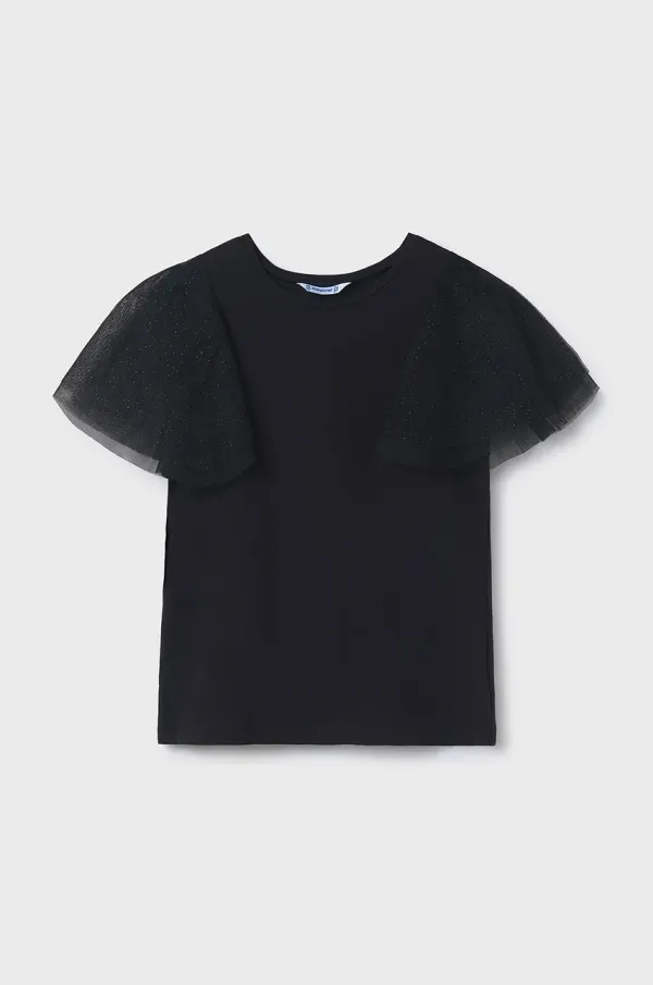 Mayoral Otroška bluza Mayoral črna barva, 6022