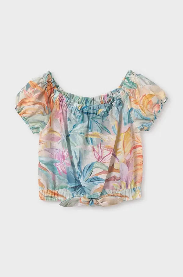 Mayoral Otroška bluza Mayoral turkizna barva, 6146