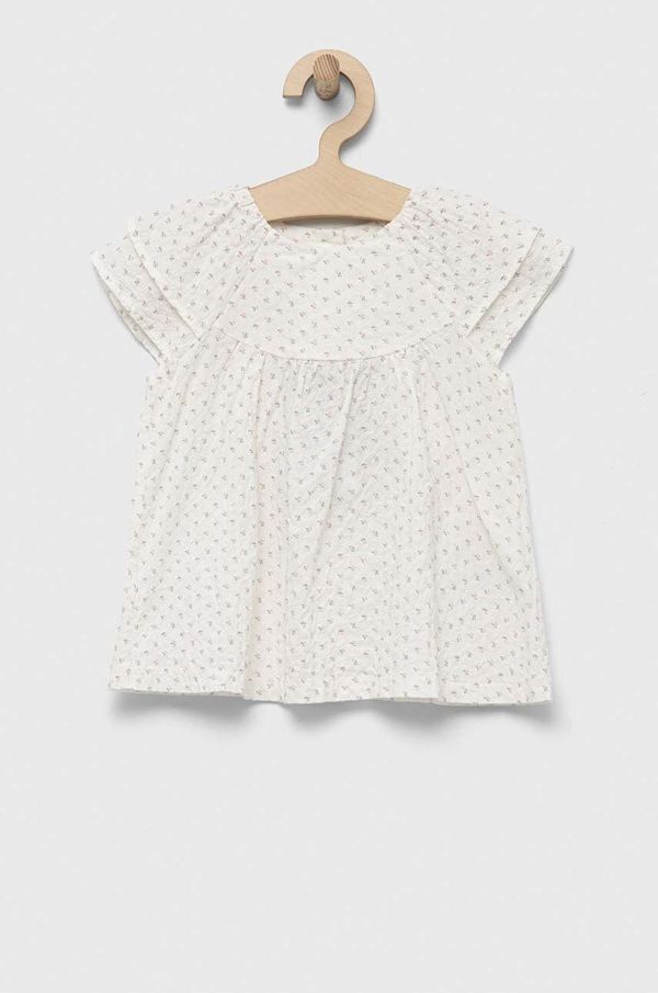 United Colors of Benetton Otroška bluza United Colors of Benetton bela barva