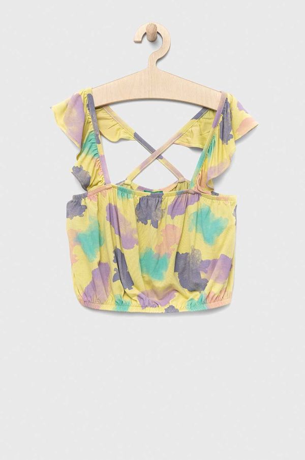 United Colors of Benetton Otroška bluza United Colors of Benetton zelena barva