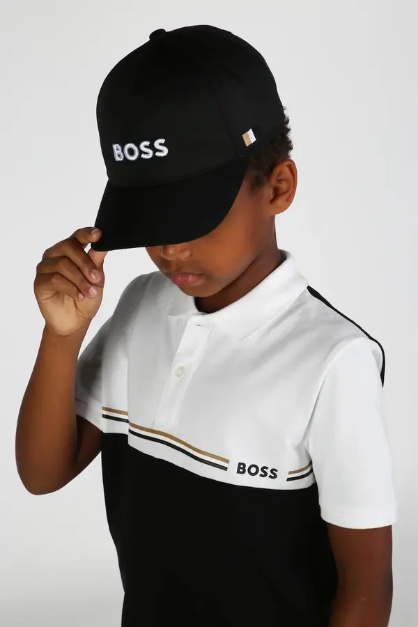 BOSS Otroška bombažna bejzbolska kapa BOSS