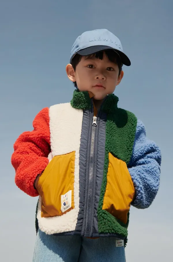 Liewood Otroška bombažna bejzbolska kapa Liewood Danny mornarsko modra barva