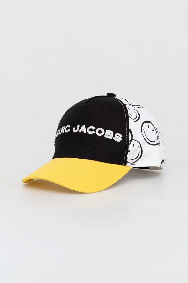 Marc Jacobs Otroška bombažna bejzbolska kapa Marc Jacobs črna barva