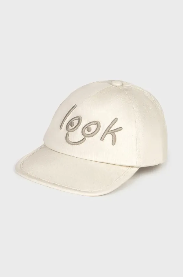 Mayoral Otroška bombažna bejzbolska kapa Mayoral siva barva, 10883