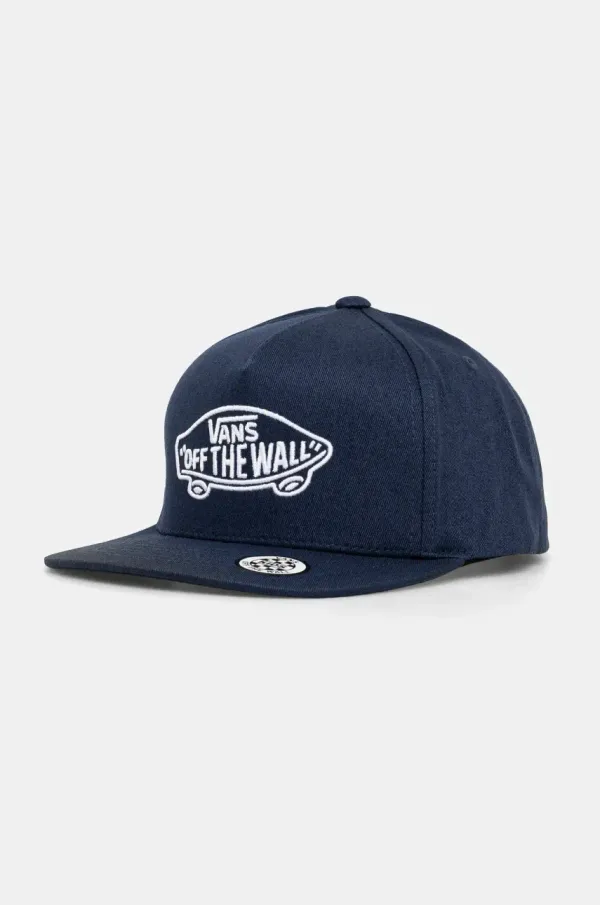 Vans Otroška bombažna bejzbolska kapa Vans Classic Vans Snapback mornarsko modra barva, VN000J4VLKZ1