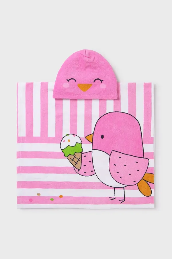 Mayoral Newborn Otroška bombažna brisača Mayoral Newborn roza barva, 9919