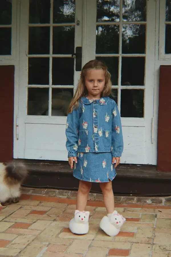 Konges Sløjd Otroška bombažna jakna Konges Sløjd MAGOT COLLAR JACKET GOTS