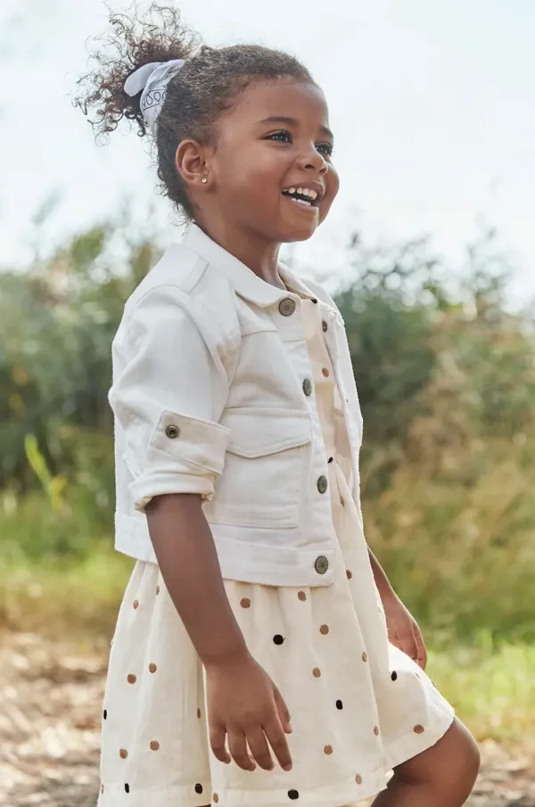 Mayoral Otroška bombažna jakna Mayoral bela barva, 3407