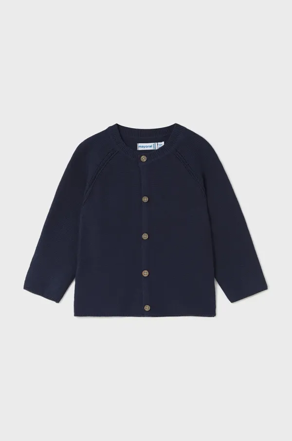 Mayoral Otroška bombažna jopica Mayoral mornarsko modra barva, 1306