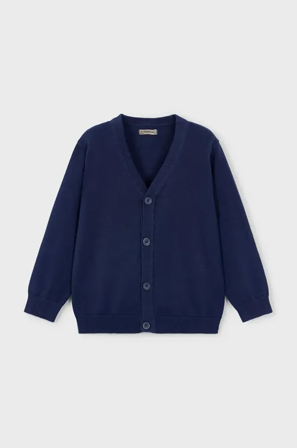 Mayoral Otroška bombažna jopica Mayoral mornarsko modra barva, 3372