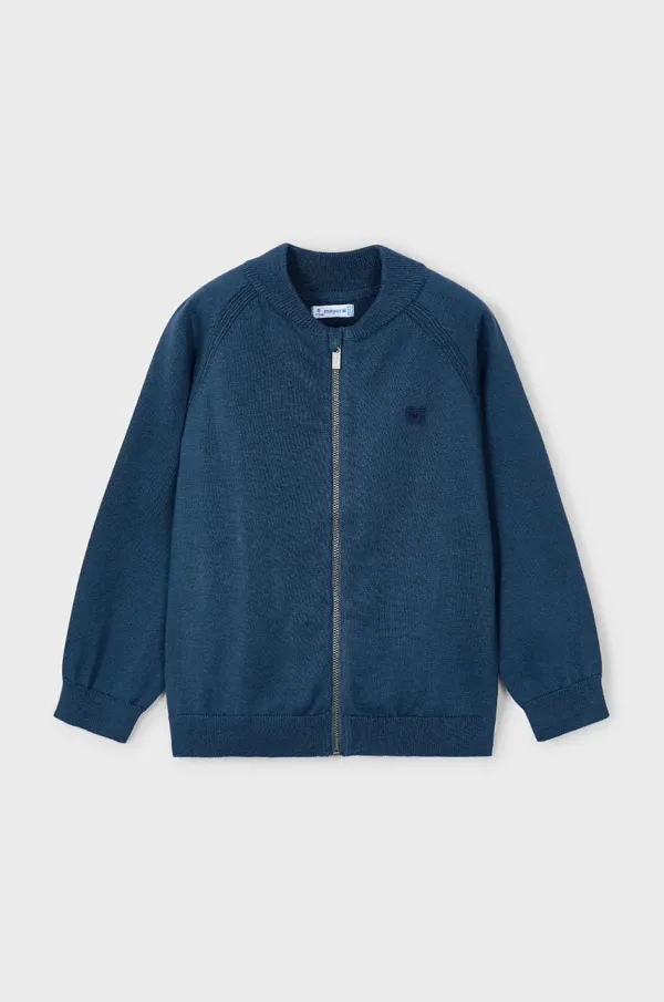 Mayoral Otroška bombažna jopica Mayoral mornarsko modra barva, 3373