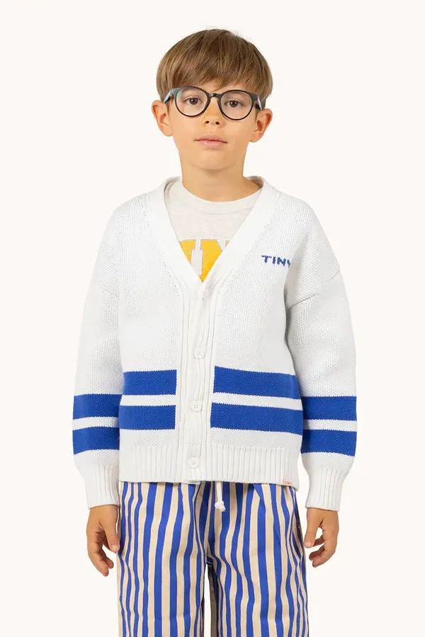 Tinycottons Otroška bombažna jopica Tinycottons STRIPES CARDIGAN
