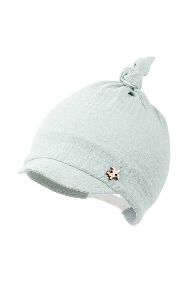 Jamiks Otroška bombažna kapa Jamiks VAGABOND zelena barva