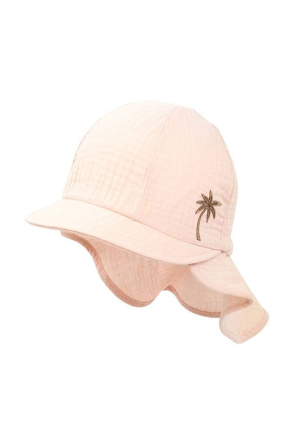 Jamiks Otroška bombažna kapa Jamiks WERNER roza barva