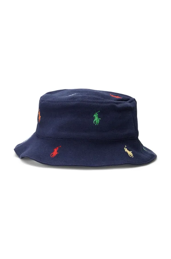 Polo Ralph Lauren Otroška bombažna kapa Polo Ralph Lauren mornarsko modra barva, 320876974001