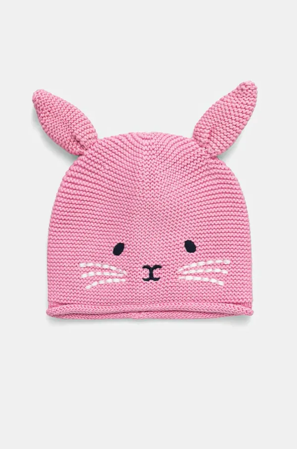 United Colors of Benetton Otroška bombažna kapa United Colors of Benetton roza barva, 6OOCAA00D