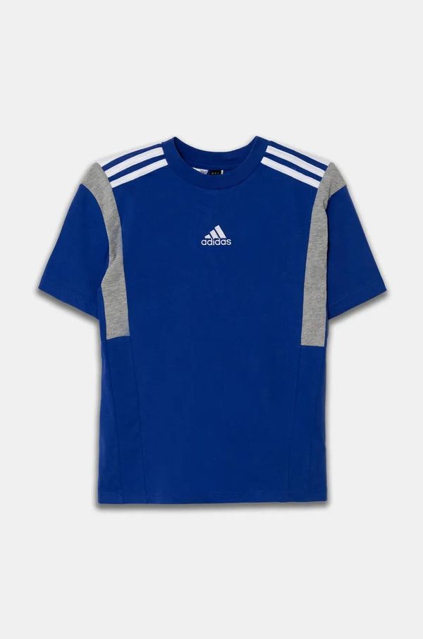 adidas Otroška bombažna kratka majica adidas B T CB mornarsko modra barva, JH1080