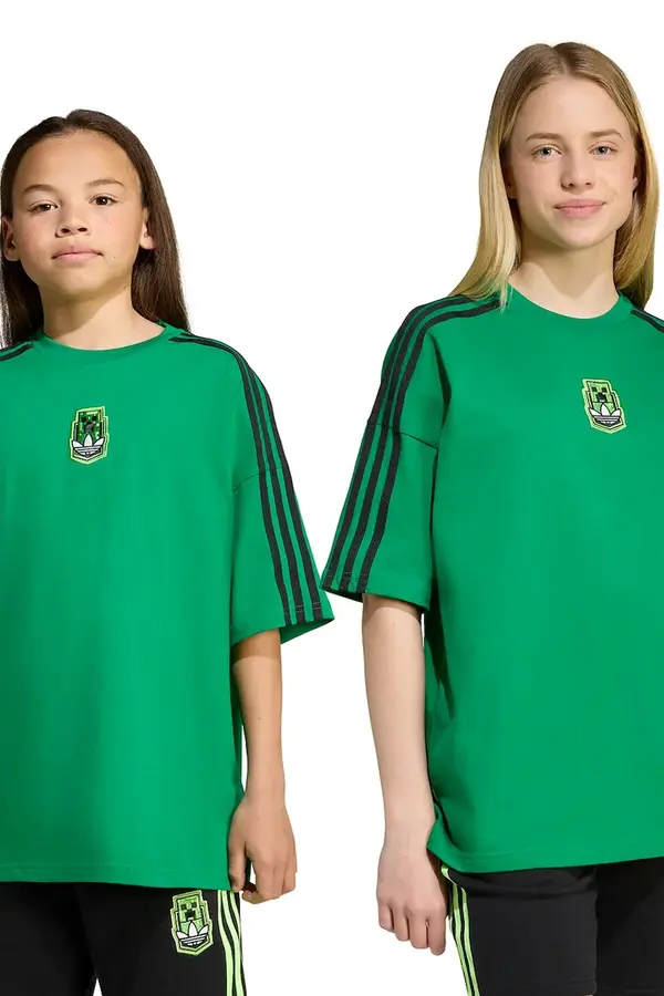 adidas Originals Otroška bombažna kratka majica adidas Originals MINECRAFT