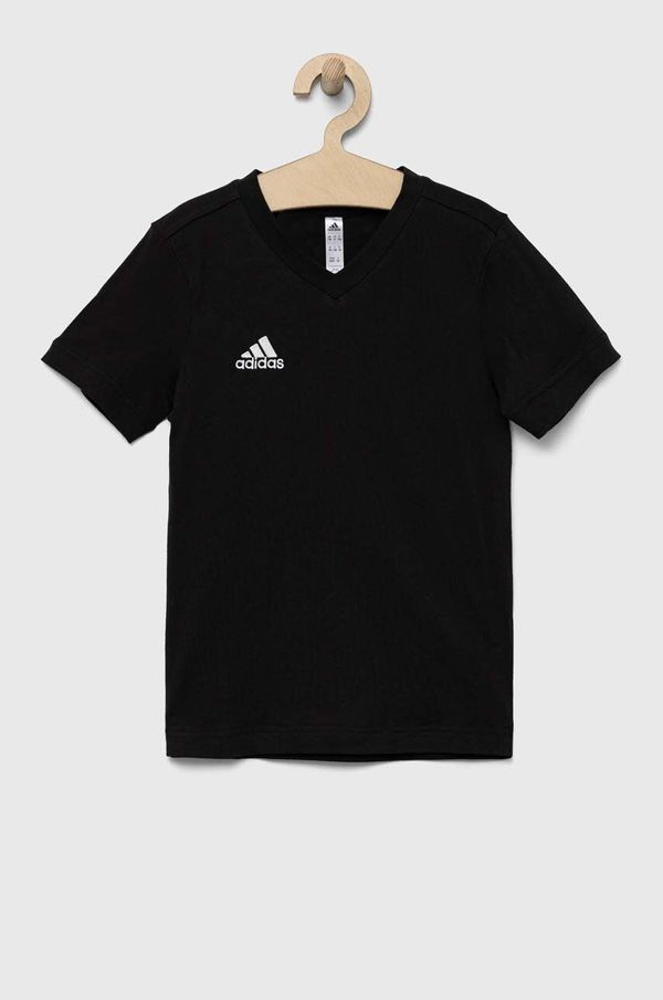 adidas Performance Otroška bombažna kratka majica adidas Performance ENT22 TEE Y črna barva