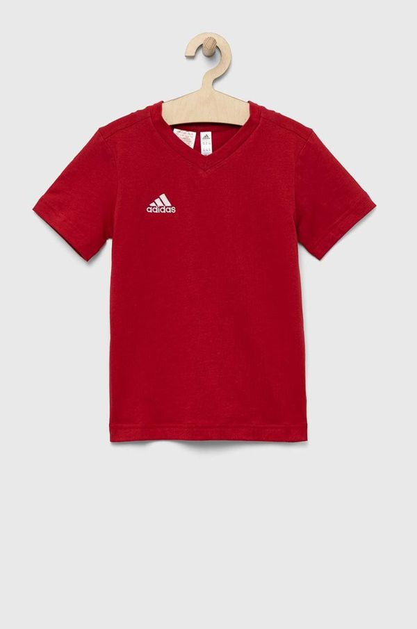 adidas Performance Otroška bombažna kratka majica adidas Performance ENT22 TEE Y rdeča barva