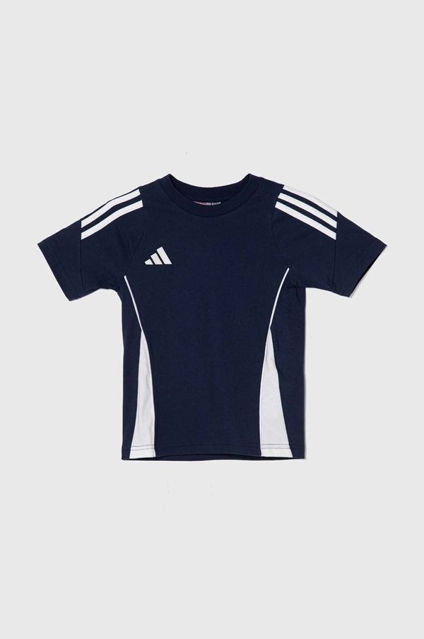 adidas Performance Otroška bombažna kratka majica adidas Performance TIRO24 SWTEEY mornarsko modra barva