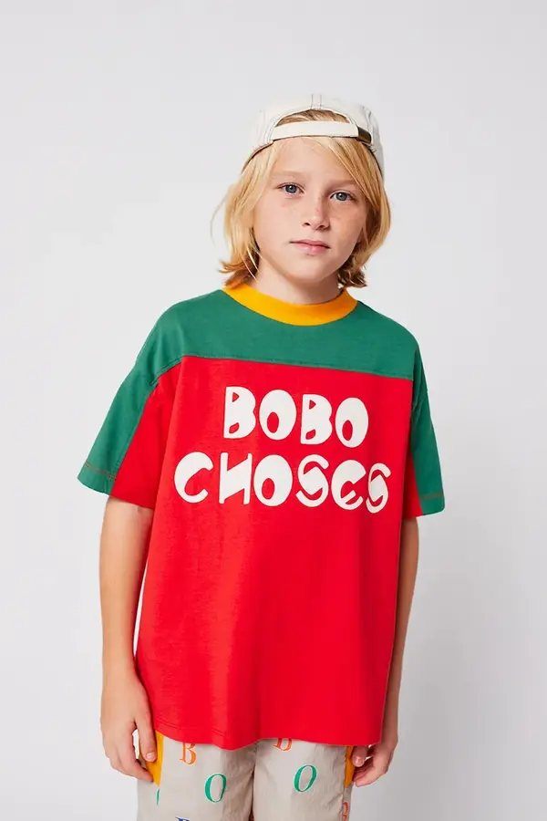 Bobo Choses Otroška bombažna kratka majica Bobo Choses