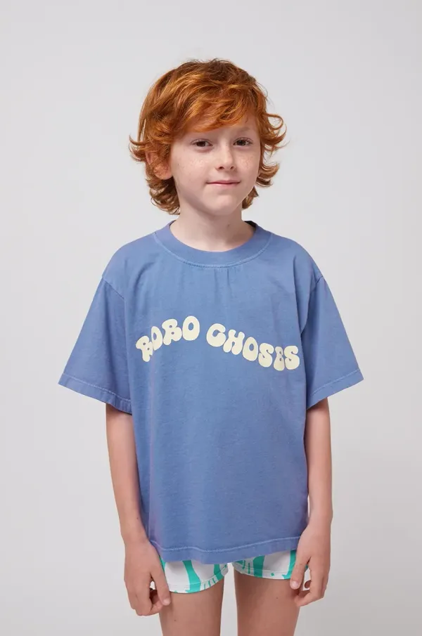 Bobo Choses Otroška bombažna kratka majica Bobo Choses Wavy 125AC013