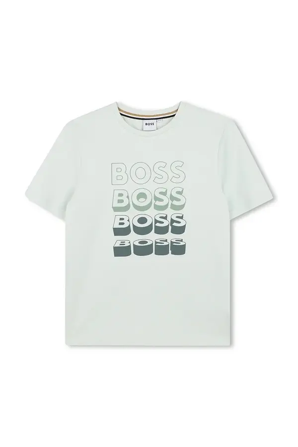 BOSS Otroška bombažna kratka majica BOSS