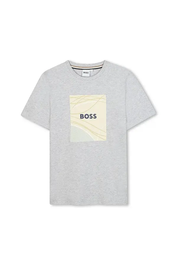 BOSS Otroška bombažna kratka majica BOSS