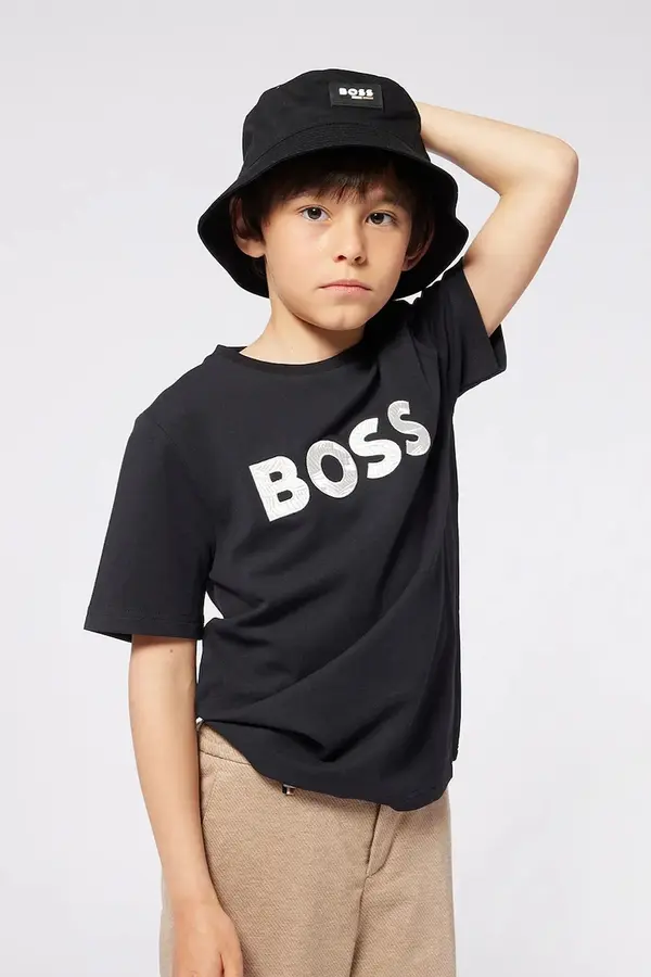 BOSS Otroška bombažna kratka majica BOSS